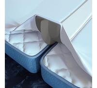 Puente de Cama 2 en 1 Individual a King con sábana adjunta, Conector de Cama Individual para Hacer un King, Relleno de Huecos de cuña de colchón, convertidor de Cama Individual a King, Relleno de