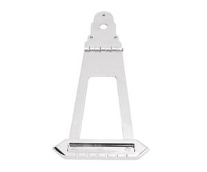 Puente de Cola de Pato para Guitarra de 6 Cuerdas, Puente de Aleación Ni Chapado, Cabeza Redonda para Jazz Archtop - Alta Compatibilidad, Construcción Duradera, Mejora del