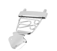 Puente de Cola de Trapecio de Guitarra de 6 Cuerdas, Puente de Cola de Trapecio Reemplazo de Metal Accesorios de Pieza de Repuesto de bajo Eléctrico de 6 Cuerdas (SILVER)
