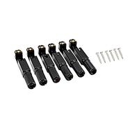 Puente de cola dura de 6 cuerdas para guitarra eléctrica, puente de cola dura de 6 sillas, carga superior, accesorio para guitarra, puente de guitarra de 4 mm, tornillos de ajuste de altura