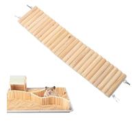 Puente De Conejillo De Indias - Juguete De Escalera De Escalada De Animales Pequeños, Rampa De Madera Flexible | del Túnel De Gerbil, Tubo De Pasarela De Hámster, Varilla De Mierda De Chinchill