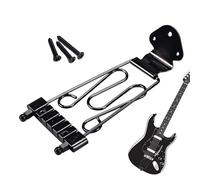 Puente de cordal trapecio para guitarra, Hardware de repuesto para guitarra de 6 cuerdas | Trapecio de puente de cola, para trabajo de reparación de práctica de grabación de estudio de actuación en