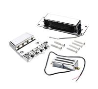 Puente de cuello de bajo eléctrico y accesorio de repuesto de pastilla, juego de 4 cuerdas y combo de cuello eléctrico fácil de usar y juego de accesorios de repuesto