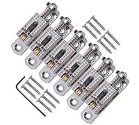 Puente de cuerda de guitarra individual para caja de guitarra, banjo, 6 unidades