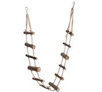 Puente de cuerda para mascotas, escalera de escalada para hámsteres, ratones, jerbos, puente colgante no de madera para pájaros, accesorios de decoración de jaula