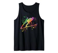 Puente de esquí Esquí Vuelo Esquí Salto Esquí nórdico Camiseta sin Mangas