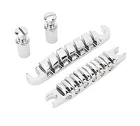 Puente de Guitarra, Aleacin de Zinc Ajustable Individualmente para Guitarra Elctrica Estilo, Alineacin Ideal y Calidad de Sonido Espaciado entre Cuerdas 52 Mm/2, 05 Pulgadas