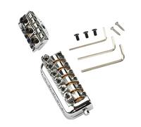 Puente de guitarra bajo de 6 cuerdas, herrajes para bajo, aleación texturizada, puentes de guitarra, puente de bajo eléctrico para uso en estudio de escenario