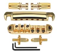 Puente de guitarra con montura de rodillos con 2 pernos for guitarra eléctrica, accesorios de piezas de guitarra, color plateado, negro y dorado(Golden)