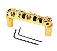 Puente de guitarra con monturas metálicas de repuesto for instrumentos de cuerda, puente de afinación R9CE(Golden)