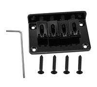Puente de guitarra de 4 cuerdas, LQ Industrial negro, 4 cuerdas, piezas de repuesto para guitarras eléctricas, ukelele, puente de cola dura