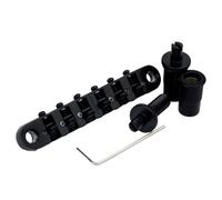 Puente de guitarra de 6 cuerdas con bloqueo ajustable de aleación de zinc for guitarras eléctricas GM007(BK)