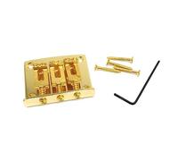 Puente de guitarra de sillín fijo 3 cuerdas cuerda cuerda superior con tornillo llave para piezas de guitarra eléctrica duradera