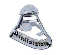 Puente de guitarra eléctrica, 6 cuerdas, 12 cuerdas, for repuesto de accesorios de guitarra eléctrica, color cromado.(R12)