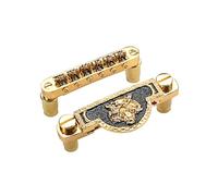 Puente de guitarra eléctrica, cara de tigre, metal, 6 cuerdas, para guitarras de 6 cuerdas, parte duradera, cara de tigre, sillines de rodillo para guitarra eléctrica
