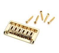 Puente de guitarra eléctrica con tornillos, asiento de carga superior rígido, accesorios de instrumentos musicales, color dorado