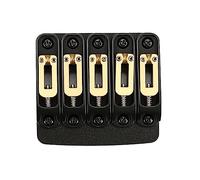 Puente de guitarra eléctrica de color negro, de cola dura, de cobre, 81 mm, para 5 cuerdas, guitarra eléctrica, bajo, ukelele
