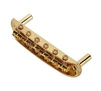 Puente de Guitarra Eléctrica de Metal Silla Monada Reversible 6 Cuerdas 6 Cuerdas Tuning Fácil para Guitarras Material: Metal (GOLD)