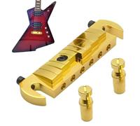 Puente de guitarra eléctrica LP estilo retro integrado con 10,6 mm de distancia entre cuerdas, herrajes retro auténticos para músicos | Mejora duradera para actuaciones en escenario y en casa para ent