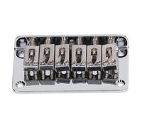 Puente de Guitarra eléCtrica Parte Trasera de Guitarra Hecha de AleacióN de Zinc Hermoso Diseño Exactamente para Instrumentos (Plata)