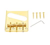Puente de guitarra eléctrica Vintage Style 3 Saddle de acero Pase para Telecaster Reemplazo de actualización premium de oro de 54 mm para guitarras eléctricas Squier TL