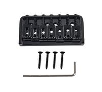Puente de guitarra fijo de 7 cuerdas con tornillos y llave de carga superior para instrumentos eléctricos de precisión, repuesto de piezas de guitarra eléctrica y accesorios de hardware