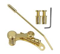 Puente de guitarra para principiantes Guitarra Eléctrica Jazz Tremolo Puente Y Cordal Accesorios Profesionales(Gold)