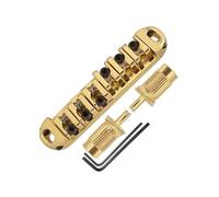 Puente de guitarra para principiantes Kit Completo De Montaje De Puente De Guitarra Con Diseño De Estabilización De Montura De Rodillo(Gold)