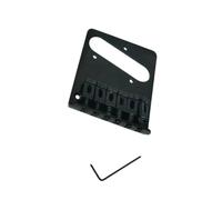 Puente de guitarra para principiantes Piezas De Repuesto Para Instrumentos De Puente De Guitarra Cromadas De 6 Cuerdas(Bk)