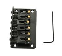 Puente de guitarra para principiantes Puente Con Rodamiento De Bolas De 78/65MM Contrapunto Para Guitarra Eléctrica Tablero Trasero De Carga Superior(Bk 78mm)
