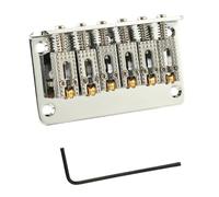 Puente de guitarra para principiantes Puente Con Rodamiento De Bolas De 78/65MM Contrapunto Para Guitarra Eléctrica Tablero Trasero De Carga Superior(Silver 78mm)