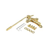 Puente de guitarra para principiantes Tremolo Bridge Stop And Tailpiece For Electric Guitars(Gold 1set)