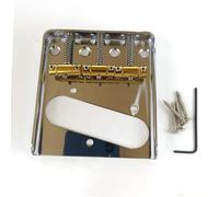 Puente De Guitarra Puente De 3 Dígitos Para Guitarra Eléctrica Tablero De Encordado Borde Plegable Para 6 Cuerdas(C)