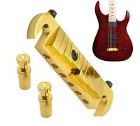 Puente de guitarra - Sillín rígido fijo de metal | Cordal de guitarra de carga | Accesorios versátiles para instrumentos musicales ideales para actuaciones en el escenario escolar, práctica
