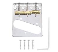Puente de Guitarra TL, 3 Piezas de Reparación de Guitarra TL de Sillín Puente de Guitarra Eléctrica Con Tornillos de Llave Accesorios de Repuesto Para Guitarra TL