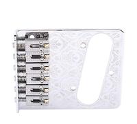 Puente de GuitarraPuente de GuitarraPuente para Guitarra TL, Puente Telecaster con Rodillo de Metal, Placa de Puente Telecaster Puente Cromado Puente para Guitarra