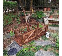 Puente de jardín de madera, diseño duradero, soporta hasta 500 libras, ideal para paisajismo y caminos al aire libre, 59 x 26 x 22 pulgadas