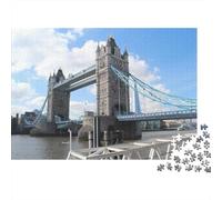 Puente de la Torre Puzzle De 1000, DIY, Juguete EduGatoivo, Decoración del Hogar, Rompecabezas Adultos, A Partir De 14 Años 1000pcs (75x50cm)