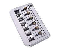 Puente de metal multifuncional para guitarra eléctrica ajustable de 10,5 mm de distancia entre cuerdas para un tono claro y una jugabilidad suave, afinación de precisión, puente de guitarra ajustable