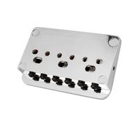 Puente de metal multifuncional para guitarra eléctrica ajustable de 10,5 mm de distancia entre cuerdas para un tono claro y una jugabilidad suave, afinación de precisión, puente de guitarra ajustable