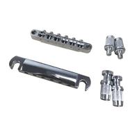 puente de reemplazo de guitarra Puente De Guitarra Eléctrica De Tamaño Estándar De 6 Cuerdas Para Puente De Guitarra LP, Juego Completo Perno De Cola De Puente Accesorios De Guitarra De Aleación De Zi