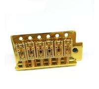 puente de reemplazo de guitarra Puente De Trémolo De Cordal De Una Sola Manivela Para Guitarra Eléctrica Para Puente De Una Sola Manivela ST Ball Code Dorado, Plateado Y Negro(Gold)