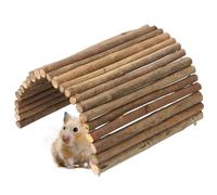 Puente de Reptiles, Ramas de Sauce de 4.7x9 Pulgadas Rampa de Cobre de Indias Anti-Bite Conejillo de Indias escondites para Hurones Chinchillas, Accesorios de hábitat de Tortuga de Tortuga