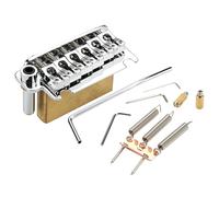 Puente de repuesto para guitarra eléctrica de 2 puntos con bloque de latón macizo, accesorios eléctricos, trémolo y bloque de latón de tamaño completo