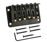 Puente de rodillo de 78 mm de carga superior con tornillos y llave, 6 cuerdas de repuesto para guitarra y bajo, puente de cola dura, puente de rodillo de 6 cuerdas, guitarra puente 6