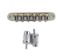 Puente de rodillo de guitarra de 6 cuerdas, puente Tune-O-Matic, puente de rodillo para guitarra eléctrica con tachuelas, pieza de repuesto