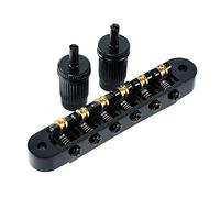 Puente de rodillo para guitarra, puentes O-Matic con agujero de poste de 6,3 mm, juego de repuesto para la mayoría de guitarras eléctricas de 6 cuerdas, puente de rodillo de guitarra, puente Tune O