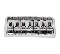 Puente De Sillín De Cola Dura Fija De 7 Cuerdas, Pieza Trasera De Guitarra De Carga Superior Para Guitarra Eléctrica De 7 Cuerdas Fender StratTele, Cromada