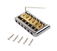 Puente de sillín rígido de 6 cuerdas con llave y tornillos for piezas de repuesto de guitarra eléctrica Fender