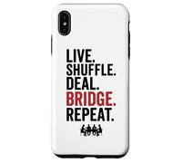 Puente de Tipografía Repetir Puente de Oferta Barajar en Vivo Carcasa para iPhone XS MAX